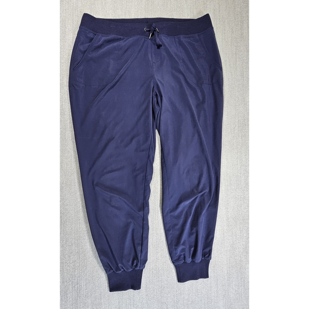 Athleta Jogger Women's 14Navy Blue Size 14x27 Pockets Drawstring